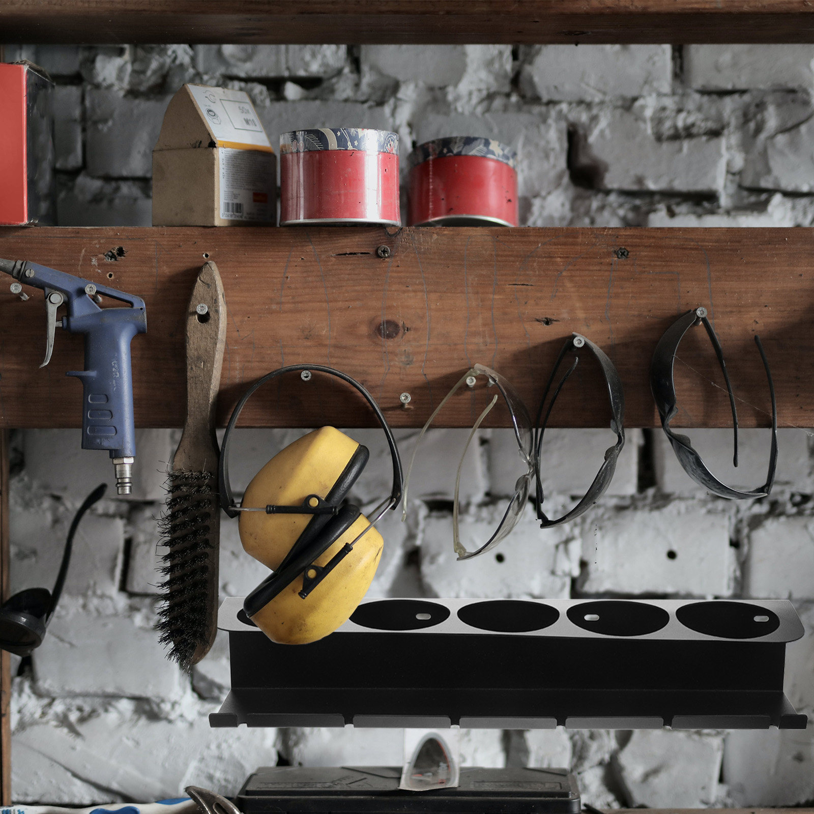 Workshop Tools Holder - 1 комплект прочного металлического настенного органайзера