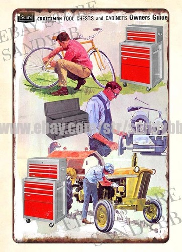 Tool Chest Cabinet - Металлическая табличка с дизайном интерьера и